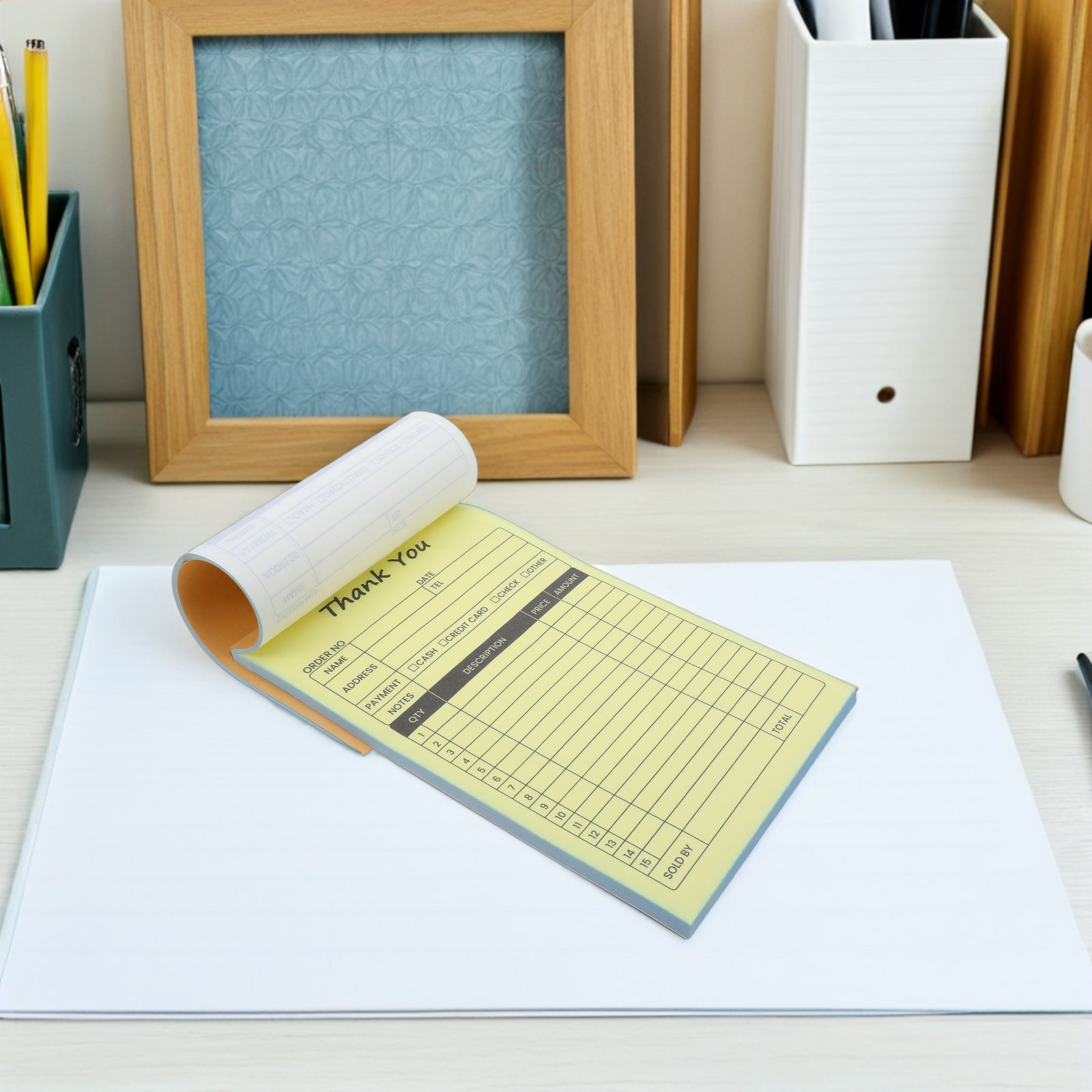 Carbon Copy Book - 2Pcs Business Order Forms Receipt Book