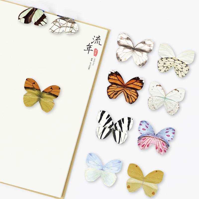 4pcs/Pack Beautiful Butterfly  - огляд і ціна Bookmark Magnetic Clip