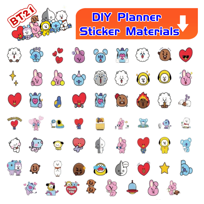 BT21 koya RJ tata Shooky Mang  - огляд і ціна Memo Pad Sticky
