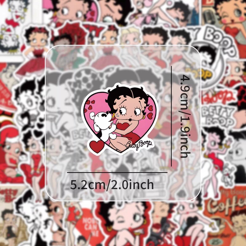 New 50PCS Betty Boop Sticker A - огляд і ціна Memo Pad Sticky