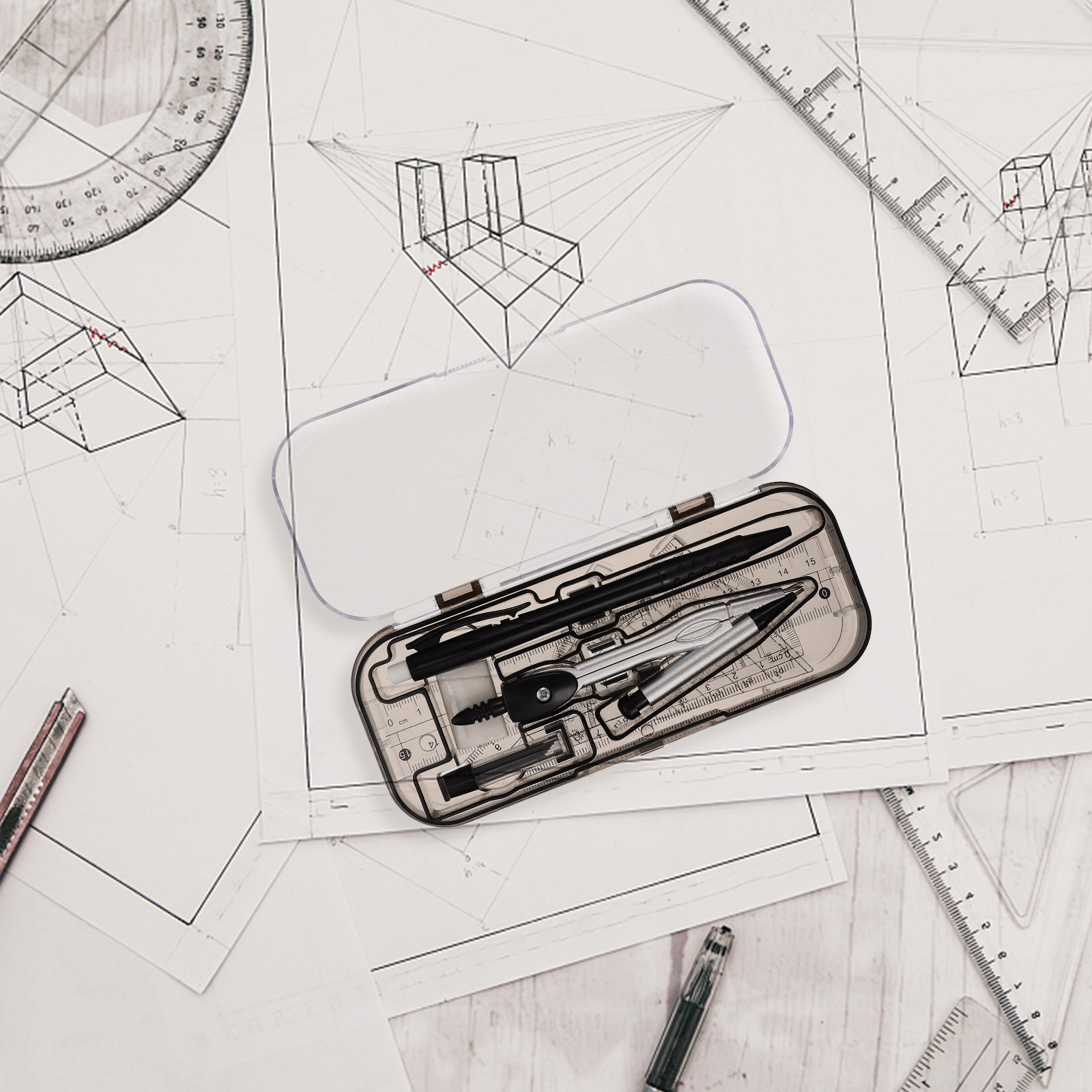 1Set Multifunctional Drafting  - огляд і ціна Compass Geometry Set