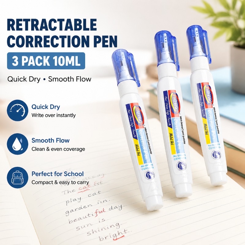 Quick Dry Correction Fluid Whi - огляд і ціна Correction Fluid White