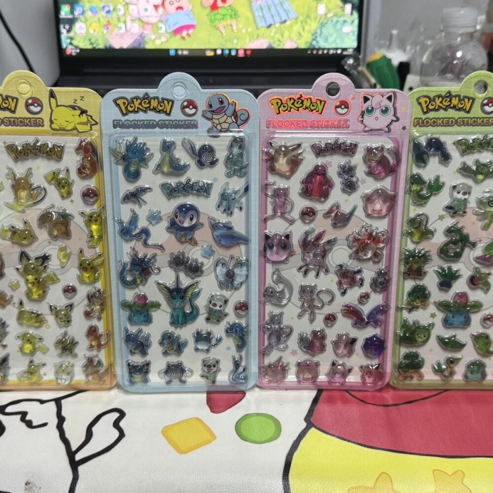 4Pcs Pokemon Pikachu Squirtle  - огляд і ціна Memo Pad Sticky